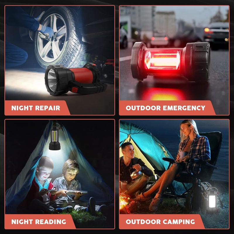 AlpsWolf Camping Lantern Rechargeable, LED Flashlight Spotlight Lantern with 800LM, 3600 Capacity Powered, Portable Bright Camping Light for Emergency, Outdoor Hiking, Power Outages - Image 4